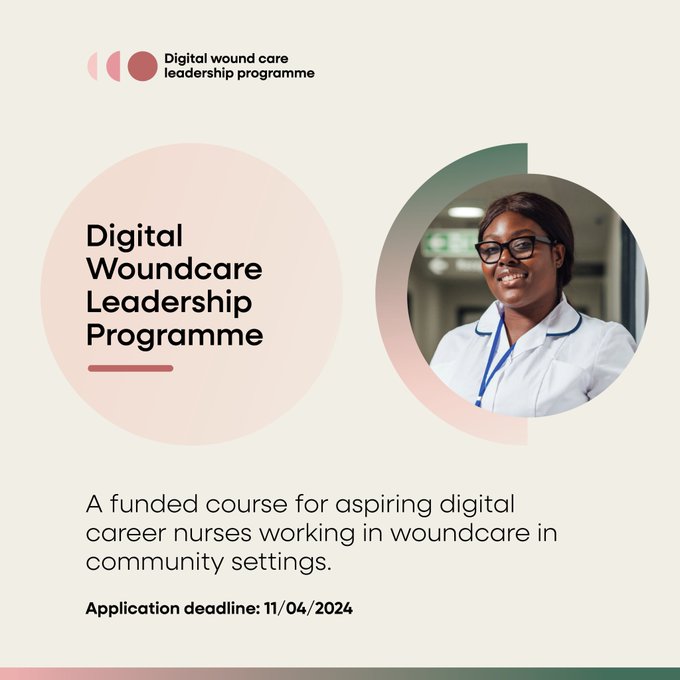 🚨Last chance to apply for the Digital Woundcare Leadership Programme Utilise the experience of Future Nurse and other fantastic experts in this free course Deadline 11/04 Find out more: lp.healthy.io/digital-woundc… @jimmyendicott