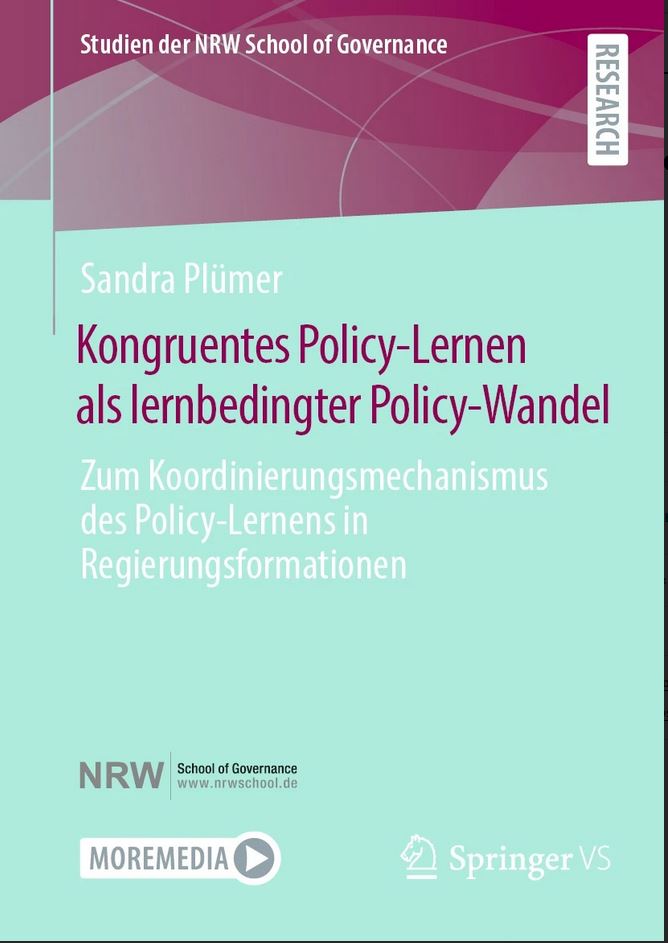 Incredibly relieved and happy to see that my PhD thesis on policy learning and policy change is now published at @Springer_VS : link.springer.com/book/10.1007/9…. Unfortunately in German but stay tuned for some English summaries + potential journal articles on the topic 👩‍🎓