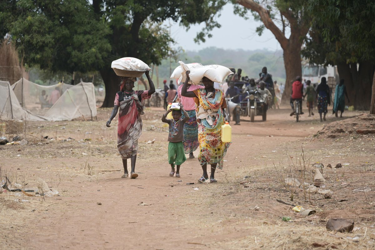 Since April 2023 over half a million people fled the conflict in #Sudan to #SouthSudan mainly via Upper Nile. Thousands of them arrived in remote parts of Bahr-El-Ghazal in dire condition. We recently provided food & other items to 17,760 people to help them restart their lives.