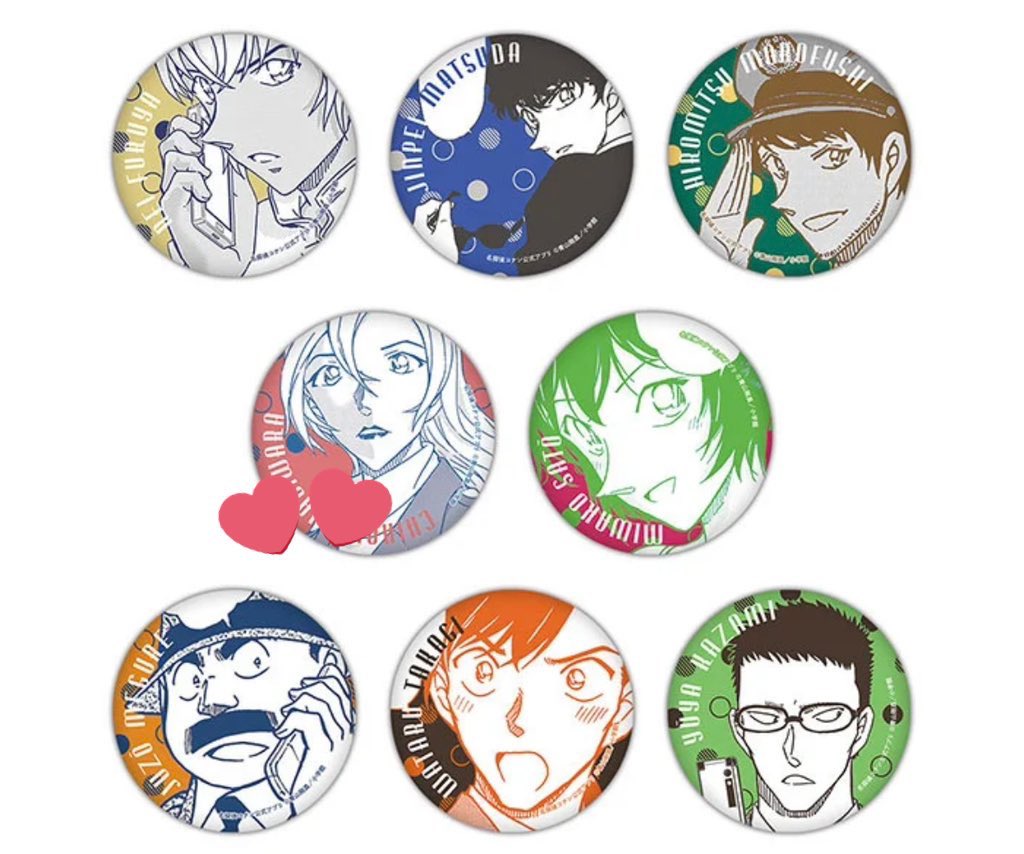 名探偵 コナン ランド 公式アプリ缶バッジ vol.3 萩原千速 12点 名