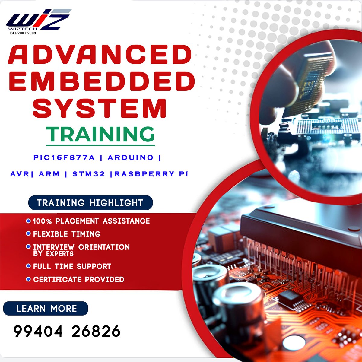 EMBEDDED_WIZ's tweet image. EMBEDDED SYSTEM TRAINING IN CHENNAI | EMBEDDED C PROGRAMMING | MICROCONTROLLERS 
Book your free demo class @wiztechautomation

#pythontraining #ctraining #pictraining #arduinotraining #avrtraining #armtraining #raspberrypitraining #stmtraining