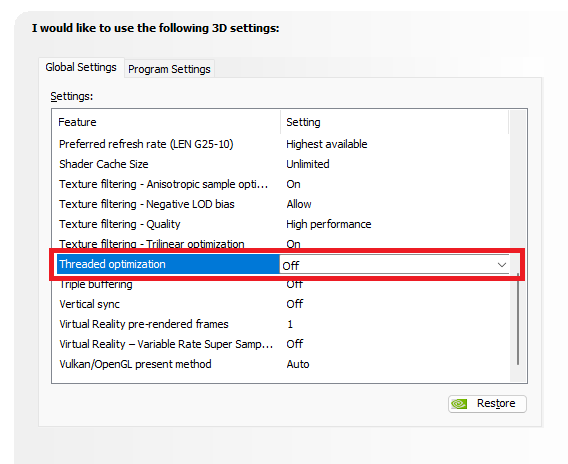 x1lly's tweet image. Getting BETTER performance with &quot;Threaded Optimization&quot; set to OFF rather than ON.

Why? Threaded Optimization basically tries to &quot;Off put the work on the GPU to the CPU&quot;. In a game like Fortnite where GPU is BARELY BEING USED this probably would be better OFF for better FPS.