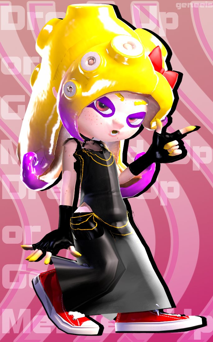 I saw everyone else playing dress up so I wanted to join in too! #Splatoon3