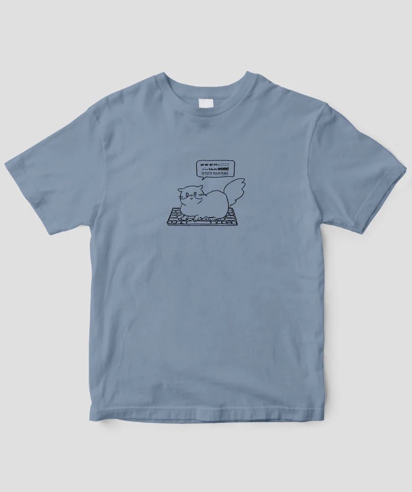 『マンガ 天然ねこ生活VOL.2』に書いた猫のネルネさんがTシャツになりました
デザインは3種類、色はお選び頂けます
https://t.co/FU1LA6H38f
@tennen_seikatsu
