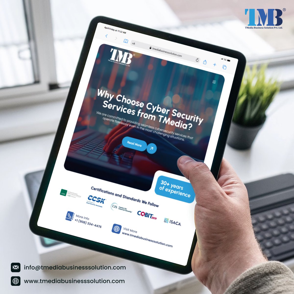 TmediaBS's tweet photo. Worried about online threats? We've got your back!  Our top-notch cyber security services keep your data safe and secure.

For more information, contact us at:⤵️
📧 info@tmediabusinesssolution.com
📞 +1 (908) 334-4476
🌐 https://t.co/CCJB9T38KO
#cybersecurity #dataprivacy #tmbs https://t.co/lQxkir8bGQ