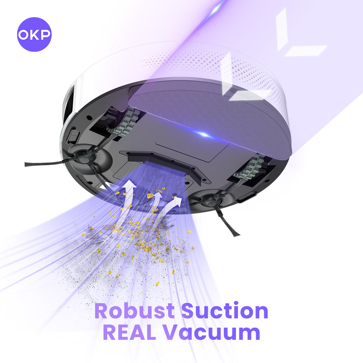 okplife's tweet image. Ditching the dustpan for serious suction power! 🌪️ Meet my robotic sidekick, boasting real vacuum strength to conquer every crumb and dust bunny in sight. No more settling for less - it&apos;s time for robust cleaning without lifting a finger.👌

Get yours at link in bio
#RoboClean