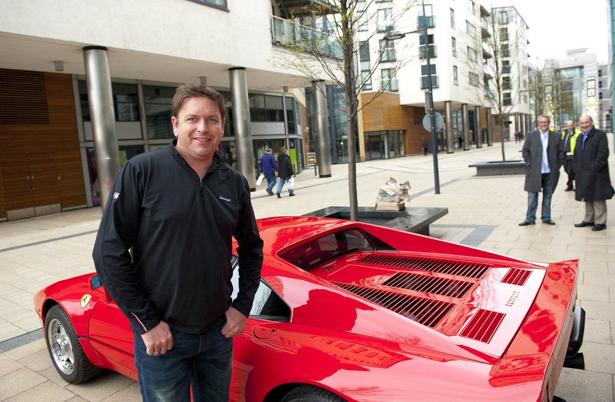 On This Day #OTD. Supercar Sunday at Leeds Dock, April 8th 2012, feat. TV chef James Martin. @LeedsDock @JamesMartinchef #Leeds #Supercar