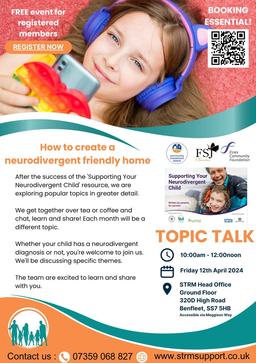 Only a few spaces left for our new 'Topic Talk'. 😊 Booking essential. Contact 📩 info@strmsupport.co.uk for more information 👍