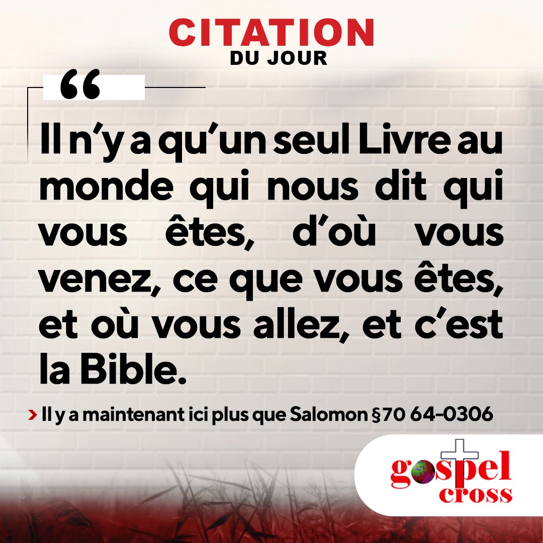 #CitationDuJour 
#Il_y_a_maintenant_ici_plus_que_Salomon 
#croisseulement #citationdujour  #motivation #gospel #christianisme