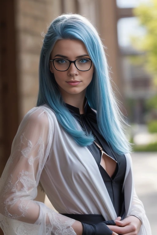 NFlokk's tweet image. 🤓 Questioning the correlation between eyewear and intelligence 🧐 #WisdomNotWearables #NerdVibes #GlassesGoals #foureyes #ai #aiart #blue #bluehair #blueeyes #girl #contentcreator #digitalcontent #cosplay #cosplaygirl