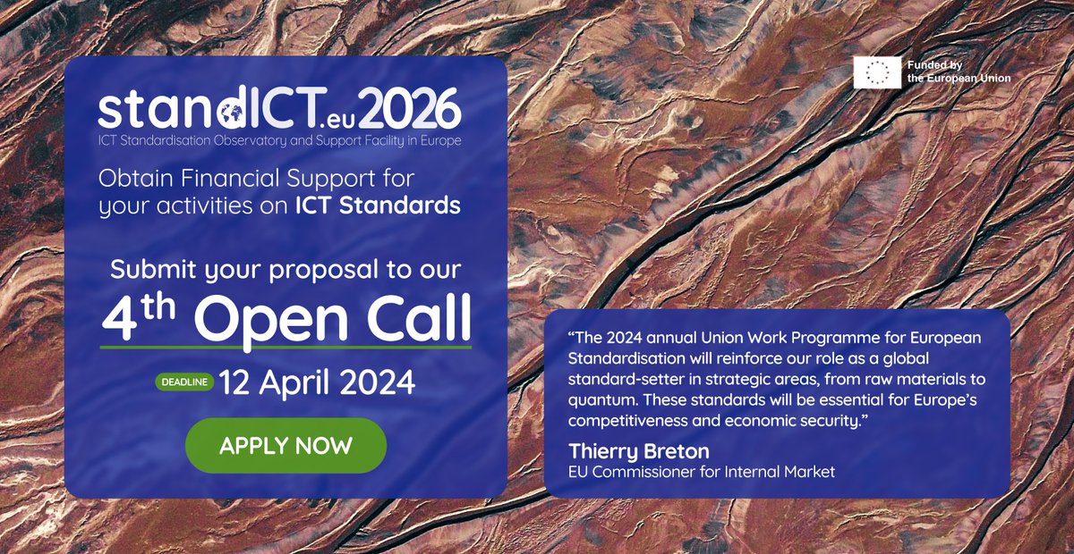 ⏰4 days left to apply! 💡Submit your proposal: tinyurl.com/bdzajnzj 💰Get funding for your #ICT #standardisation research 🔎Explore the range of applications submitted from our Open Call 3 and how you can benefit from this opportunity! 👉 tinyurl.com/smbk45ra