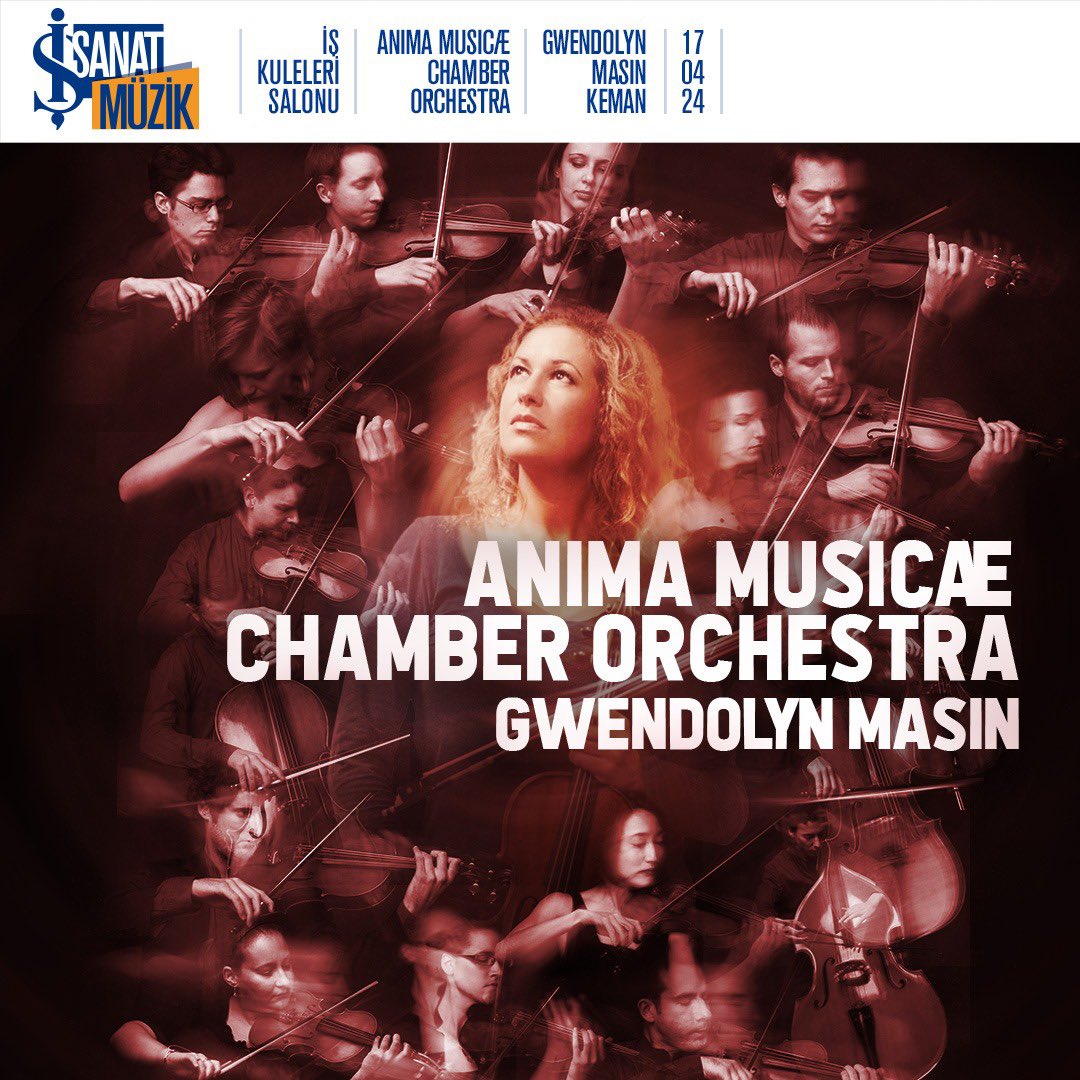 Anima Musicae Oda Orkestrası ve Gwendolyn Masin ile buluşmaya sayılı günler kaldı! 📆 17 Nisan 2024, Çarşamba ⏰ 20.30 📍 İş Kuleleri Salonu 🎫 Biletler, Biletix’te #işsanat #sahnehazır