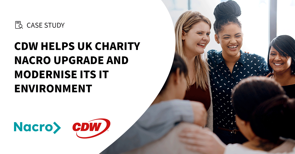 Find out how CDW worked with UK charity Nacro to deliver a new, modernised IT system, ultimately enabling its workforce to better support the disadvantaged groups it works with. Read the success story here > hubs.ly/Q02rZ3GG0