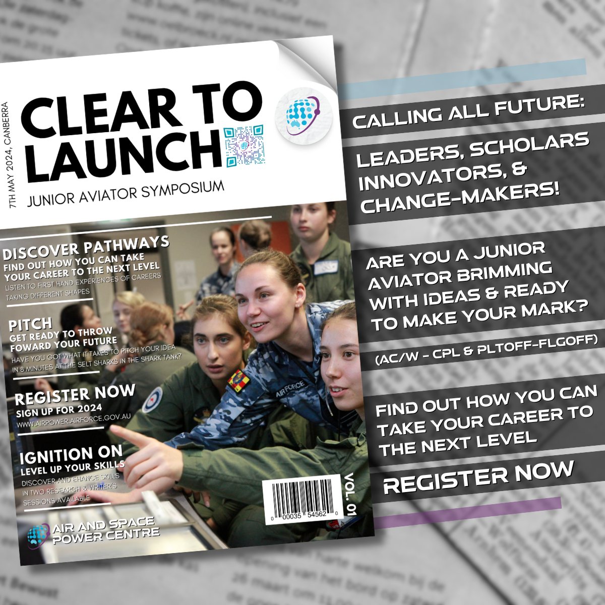 FUTURE LEADERS, SCHOLARS, INNOVATORS & CHANGE-MAKERS 📢 Are you a junior aviator (AC/W-CPL & PLTOFF-FLGOFF) brimming with ideas and ready to make your mark? This game-changing event is not your typical symposium. ✏ Don't miss out & register here: airpower.airforce.gov.au/events/clearto…