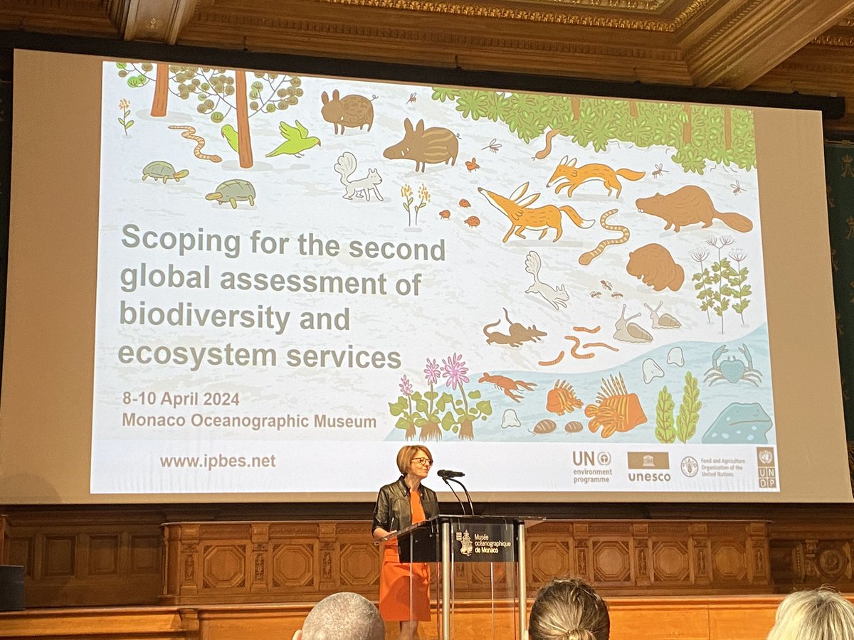 It begins! Anne Larigauderie kicks off the scoping session for the 2nd @IPBES #GlobalAssessment.