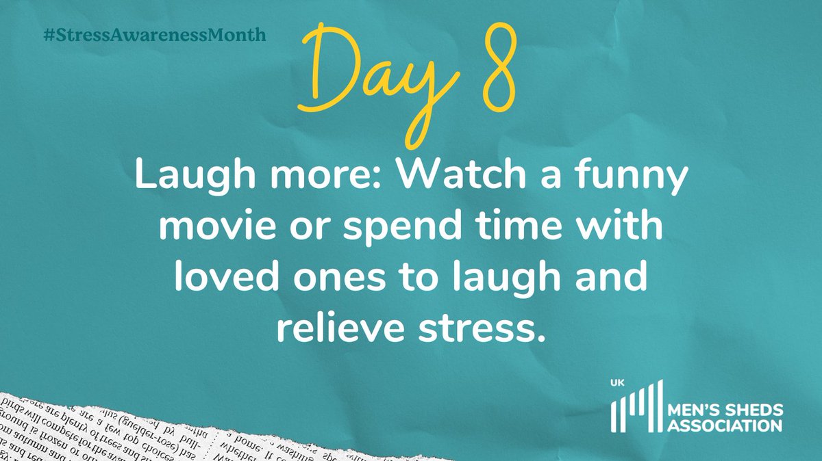 #StressAwarenessMonth Day 8 Top tip #AnxietyAwareness #StressManagement #Wellbeing #MentalHealth