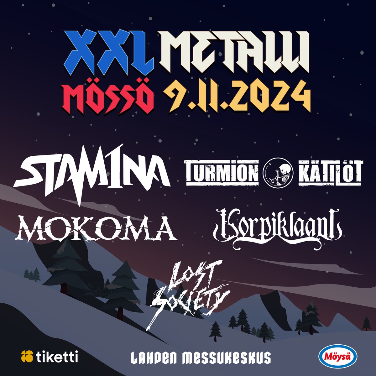 LOST SOCIETY will be inciting riots at XXL Metalli Mössö, Lahti on the 9th of November 🇫🇮 #LostSociety #IfTheSkyCameDown #Tour