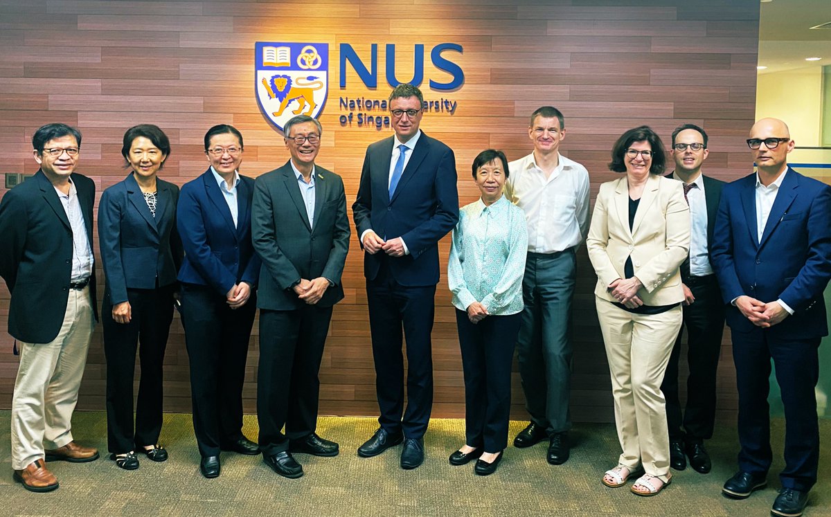 Fruitful preparatory meeting with president and team of National University Singapore @NUSingapore