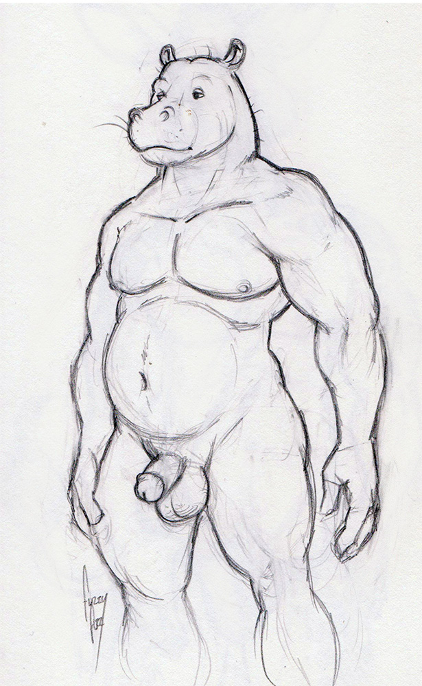 FuzzyFuzzin's tweet photo. Personal sketches. Bunch of hunky guys. #furryart  #nsfwfurryart NSFW https://t.co/kZMH9vlLN1
