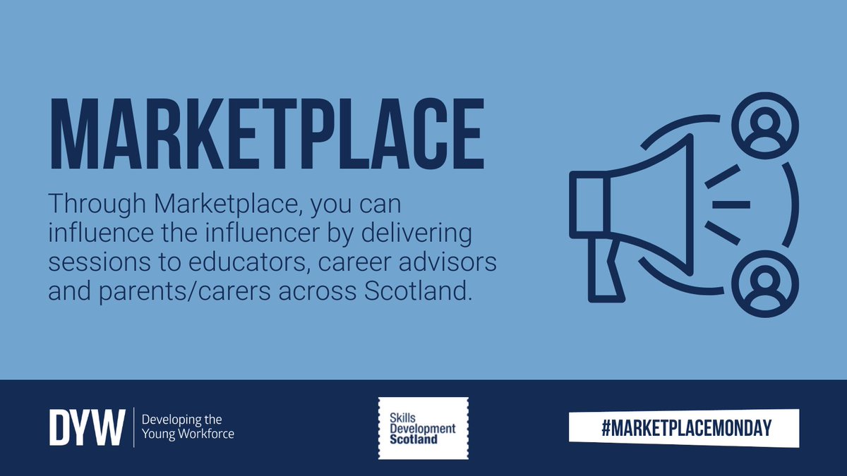 It's #MarketplaceMonday! Today we will show you some of the ways that you can use Marketplace to prepare young people for the world of work. Visit: ow.ly/7X7650QVrOQ #DYWScot