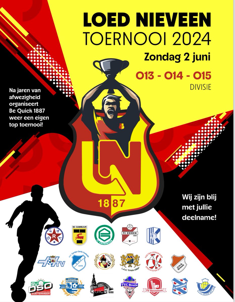 Voor dit toernooi zoek ik nog scheidsrechters. Ben jij bevoegd en bereid om te komen fluiten op het allereerste Loed Nieveen Toernooi op zondag 2 juni as. bij Be Quick 1887, stuur mij dan een PB.