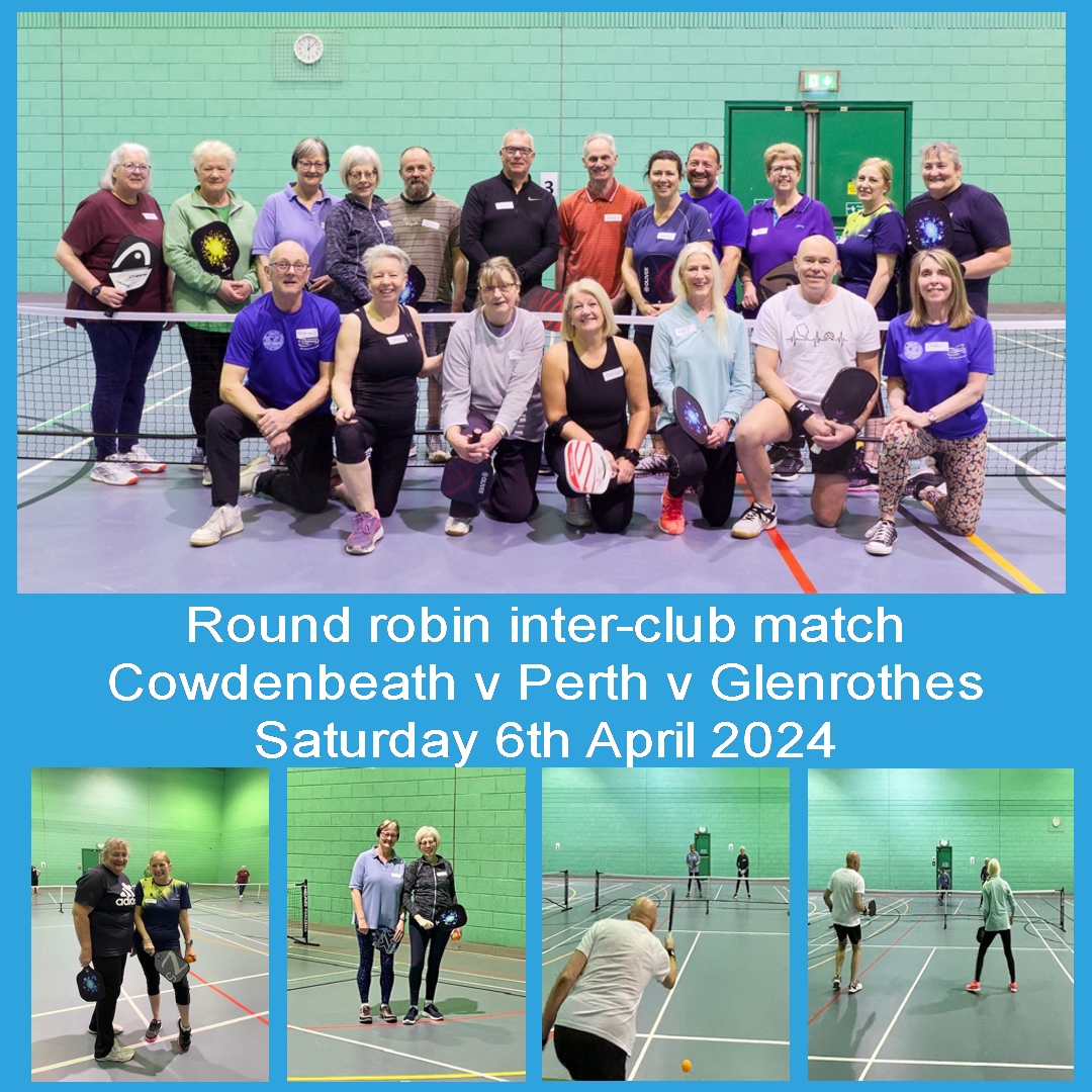 Thanks to the Cowdenbeath pickleball group for hosting a brilliant inter-club friendly match with Glenrothes and Perth. Thanks also to Carol & Raymond for organising the event. #pickleball #pickleballscotland #fifesportandleisure #liveactiveperth #StrongerCommunities