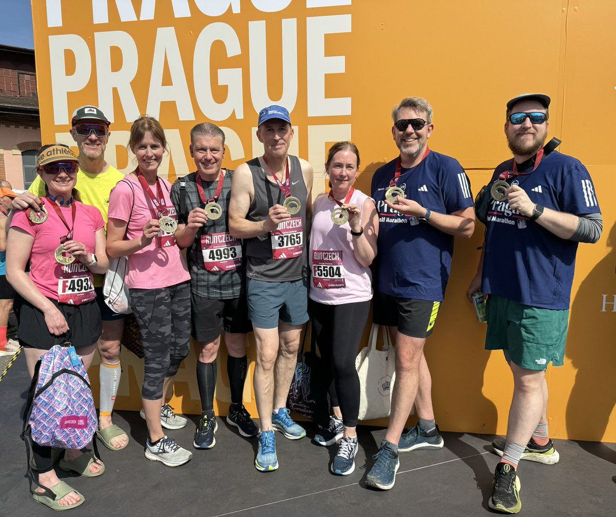 Really enjoyable weekend with some of the @PPLUK team running the Prague Half Marathon and doing some sightseeing. The warm and sunny weather was good, just a bit hot for the run!
