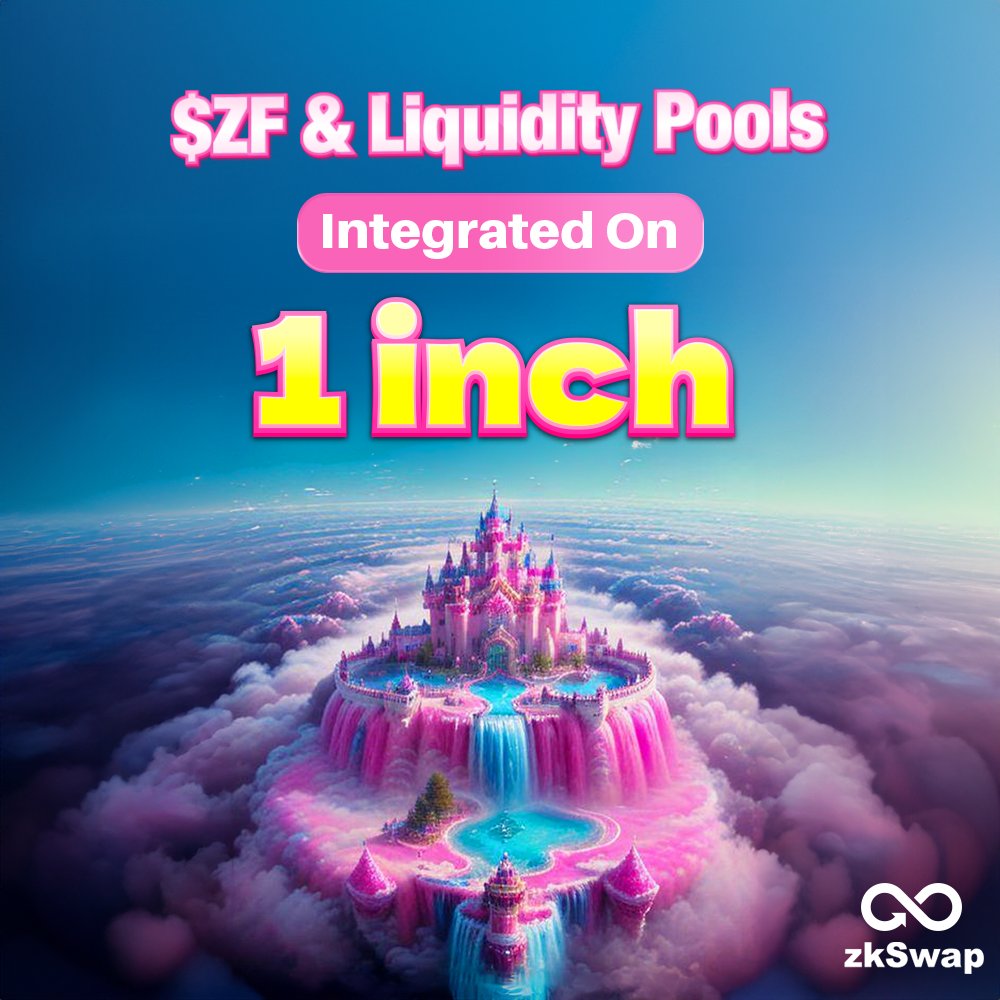 ♾ ZF token on 1inch and our liquidity pools integrated into @1inch liquidity sources ✨ 1inch also has a limit-order system for zkSync Era 🚀 🙏🏻 Thank you @1inch for the nice support #DeFi #gem #100x