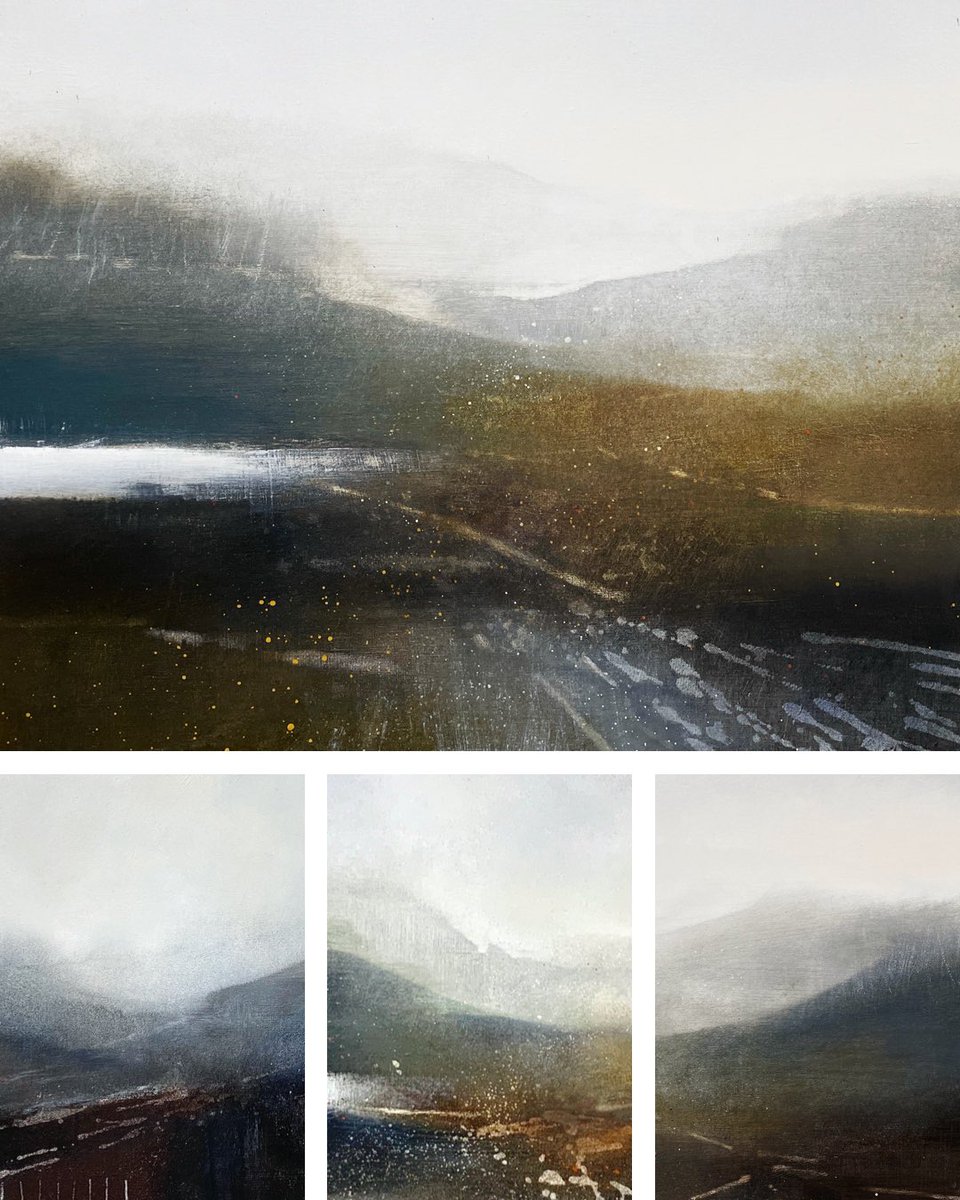 Drifting mists and rolling hills…Evolving landscapes from the Folding In series…