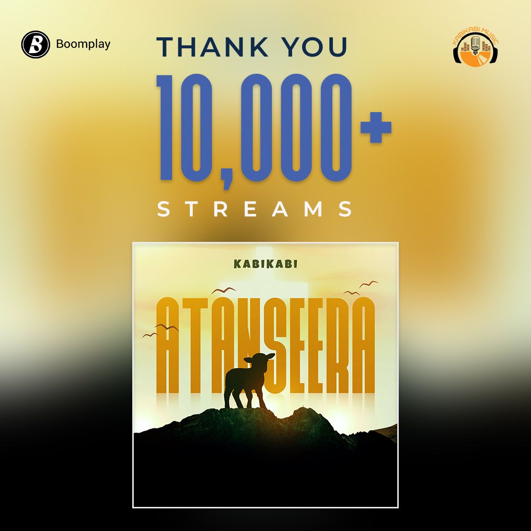 Thank you for more than 10k streams for Atanseera in a week on @BoomplayMusicUG . Link:boomplay.com/share/music/15…