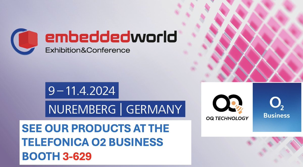Are you attending the embedded world Exhibition&Conference next week?

We are exhibiting our satellite #IoT #NTN products together with o2 Business (Telefónica Germany) at the O2 Business Booth 3-629!

Take a glimpse and request a demo kit to try our satellite NBIoT user terminal