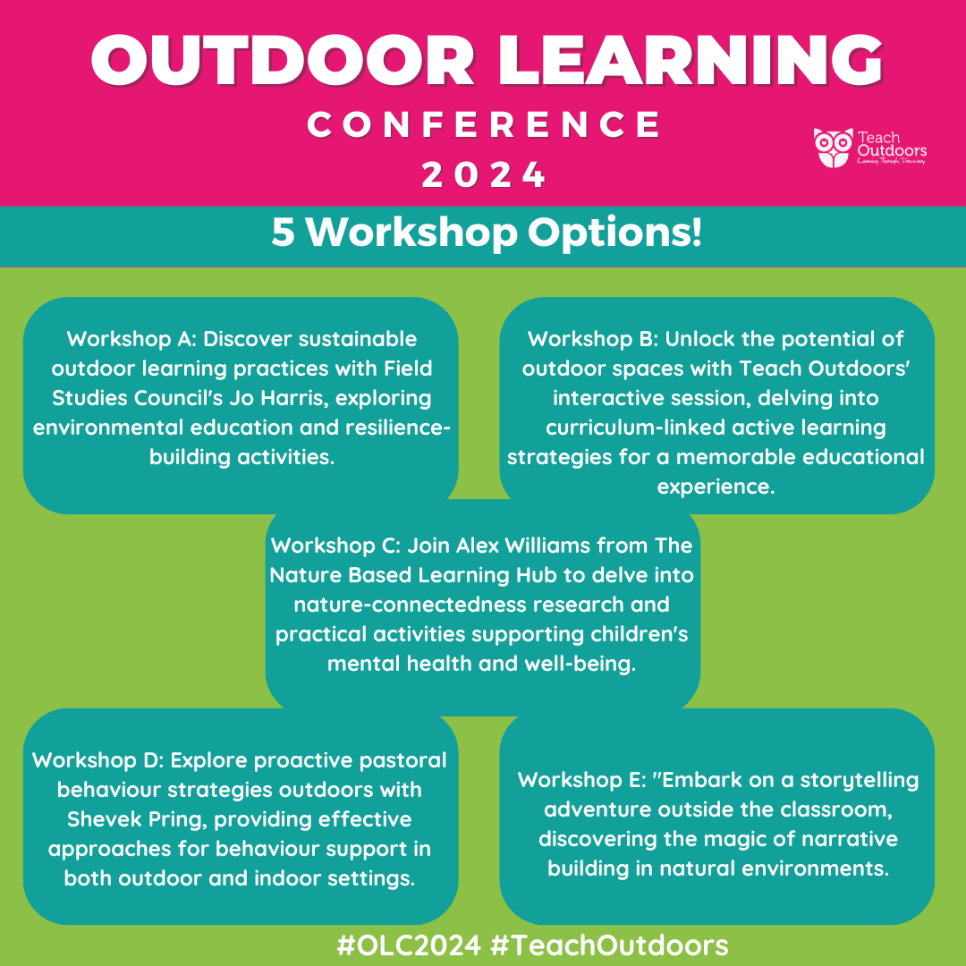Get hands-on experience at the #OutdoorLearningConference! Our interactive workshops will empower you with practical skills and strategies for implementing outdoor learning in your classroom. Register now and get ready to dive in! #OLC24 #TeachOutdoors eventbrite.co.uk/e/2024-outdoor…