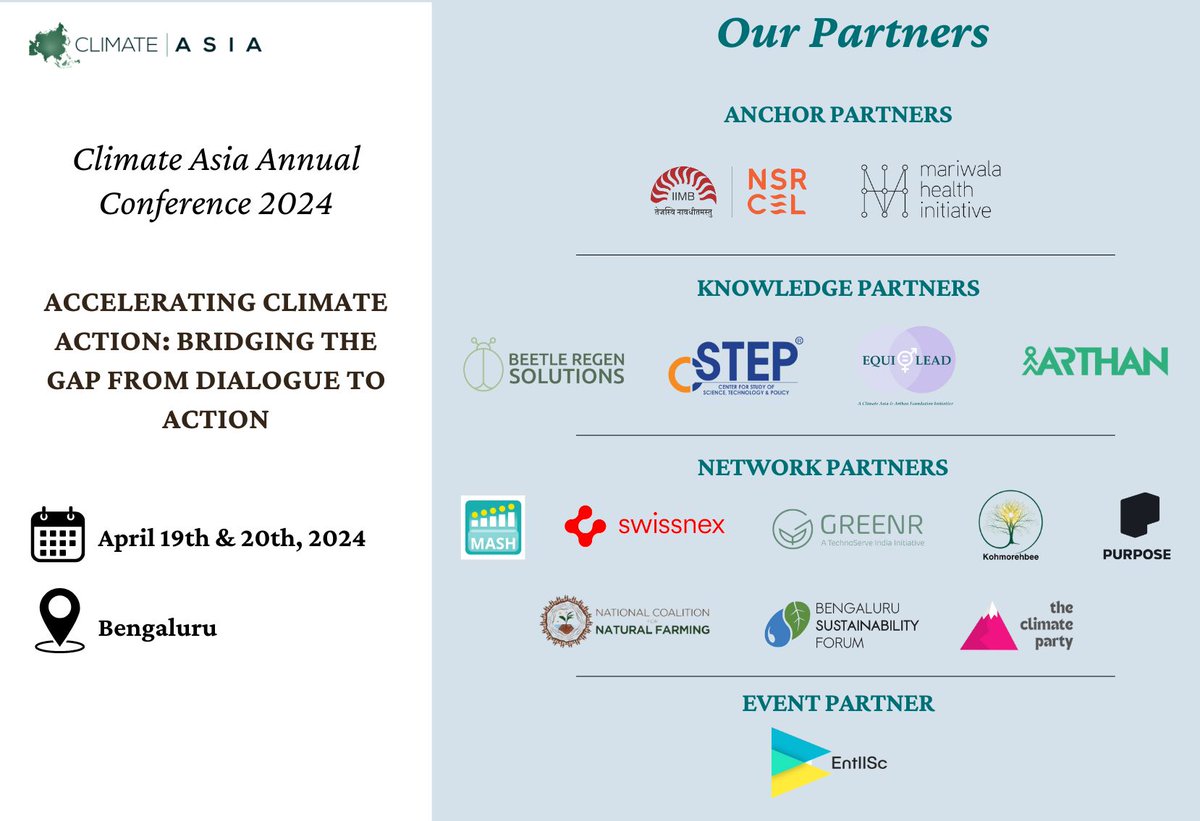 New Panel Update: Enhancing Global South Collaboration for Climate Resilience: Scaling Innovations for Small-Scale Farmer Mark your calendars for April 19th, 2024, & be a part of the 3rd Annual Climate Conference. Express your interest: lnkd.in/gjAN2S-h #ClimateAction