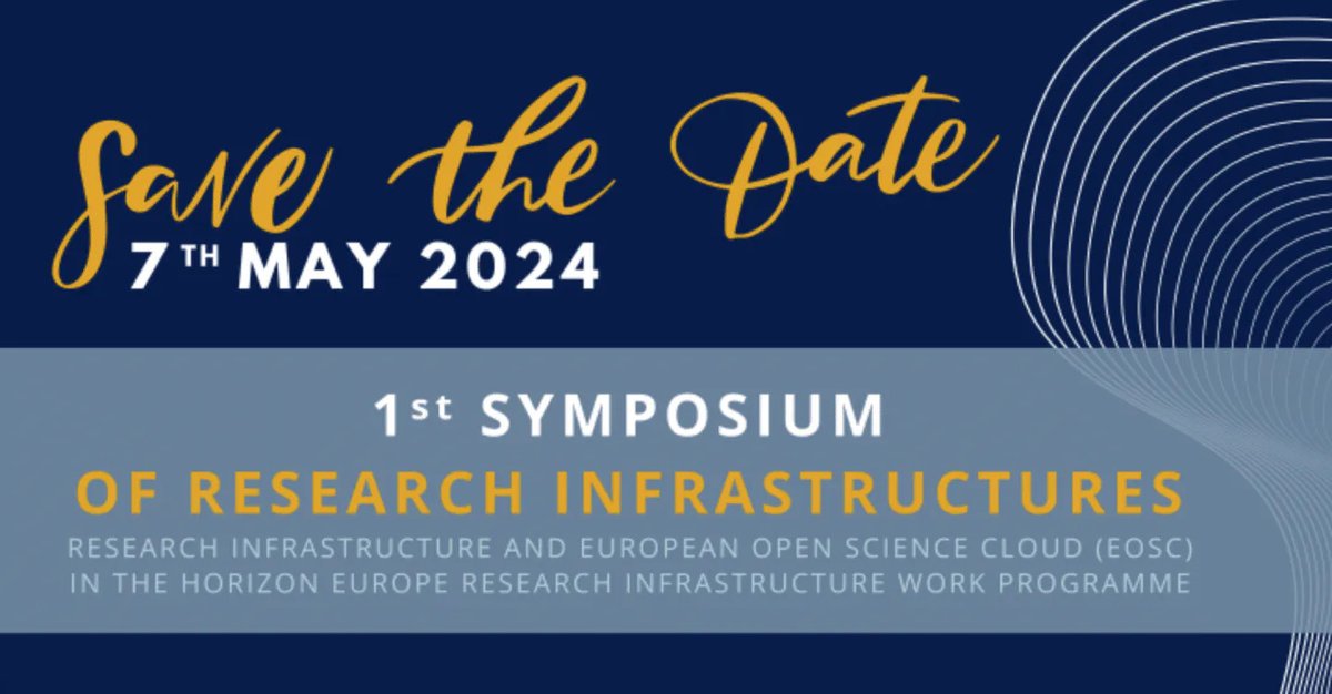 Join us at the 1st Symposium of Research Infrastructures, organised by RICH Europe on 7 May 2024 in Madrid! 🎉 
Explore how EGI supports Research Infrastructures with their data-intensive efforts: go.egi.eu/rrAa6
1/3