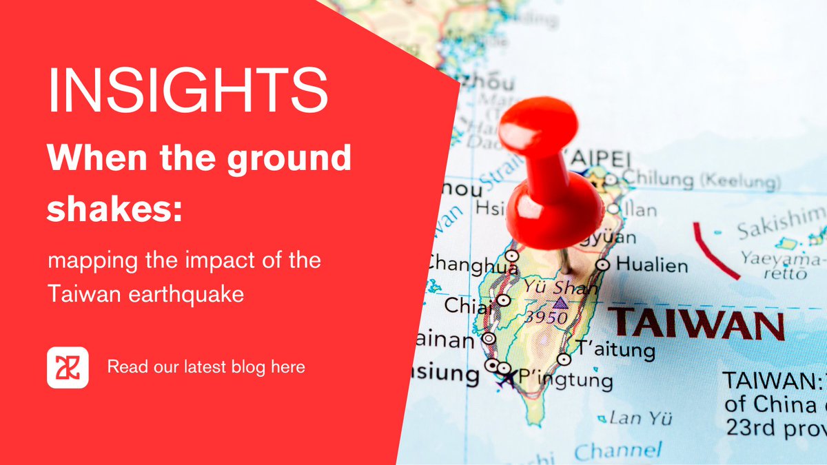 How far will the tremors of the Taiwanese earthquake reach?

We examine the key supply chain dependencies that may be impacted by the devastating events in Taiwan.

#SupplyChain #NatCat #RiskManagement