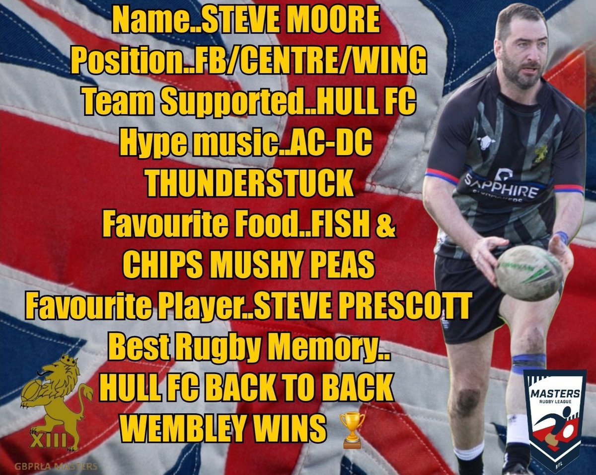Steve Moore is our latest player in focus 🇬🇧🏉
#posterboy
