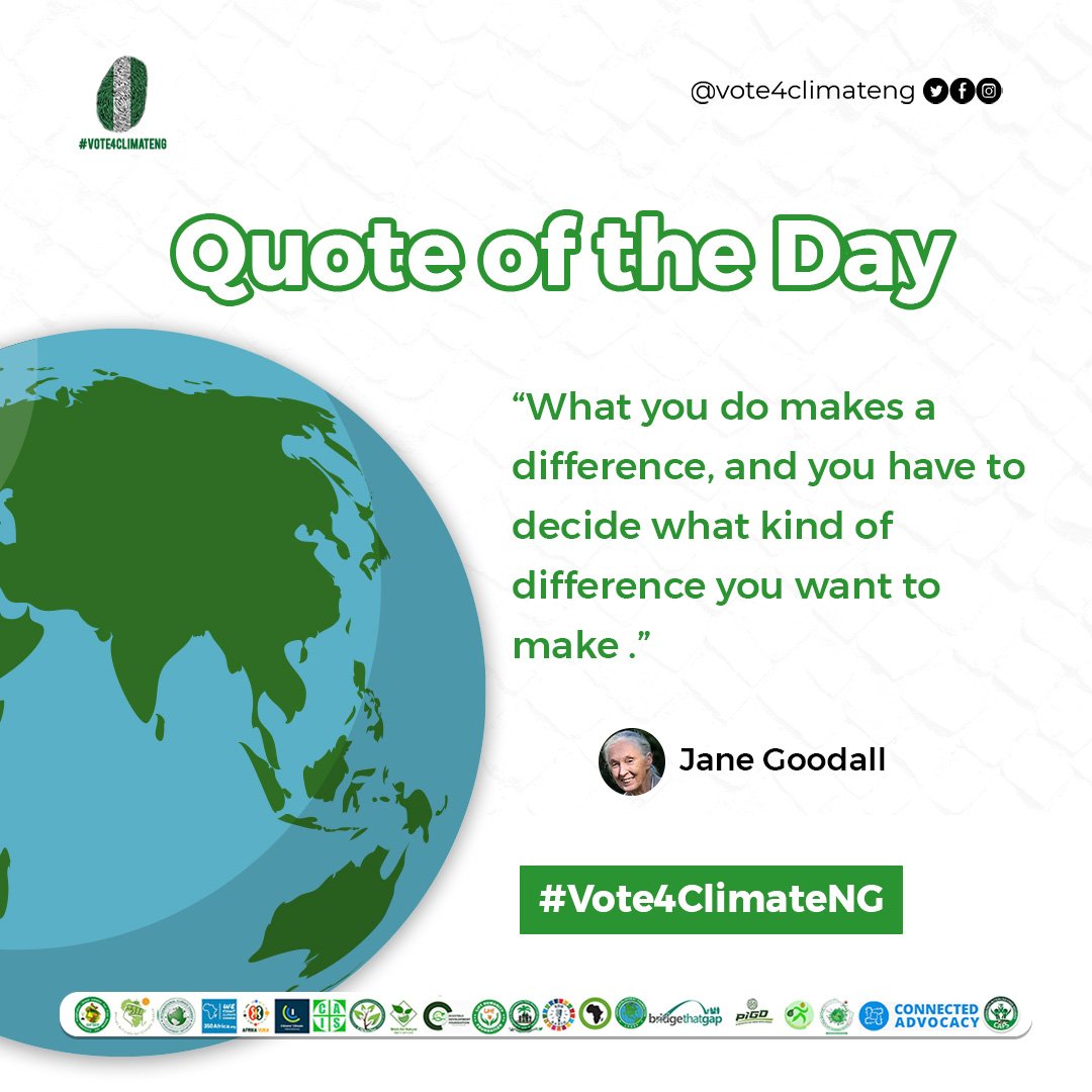 Each choice we make shapes our planet's legacy. This week, let's commit to the choices that will heal our world. For us, and for generations to come. 💚

#ActNow #Vote4Climate #Vote4ClimateNG #AACJ #climate #climatechange #ClimateAction #nature #environment #earth #savetheplanet