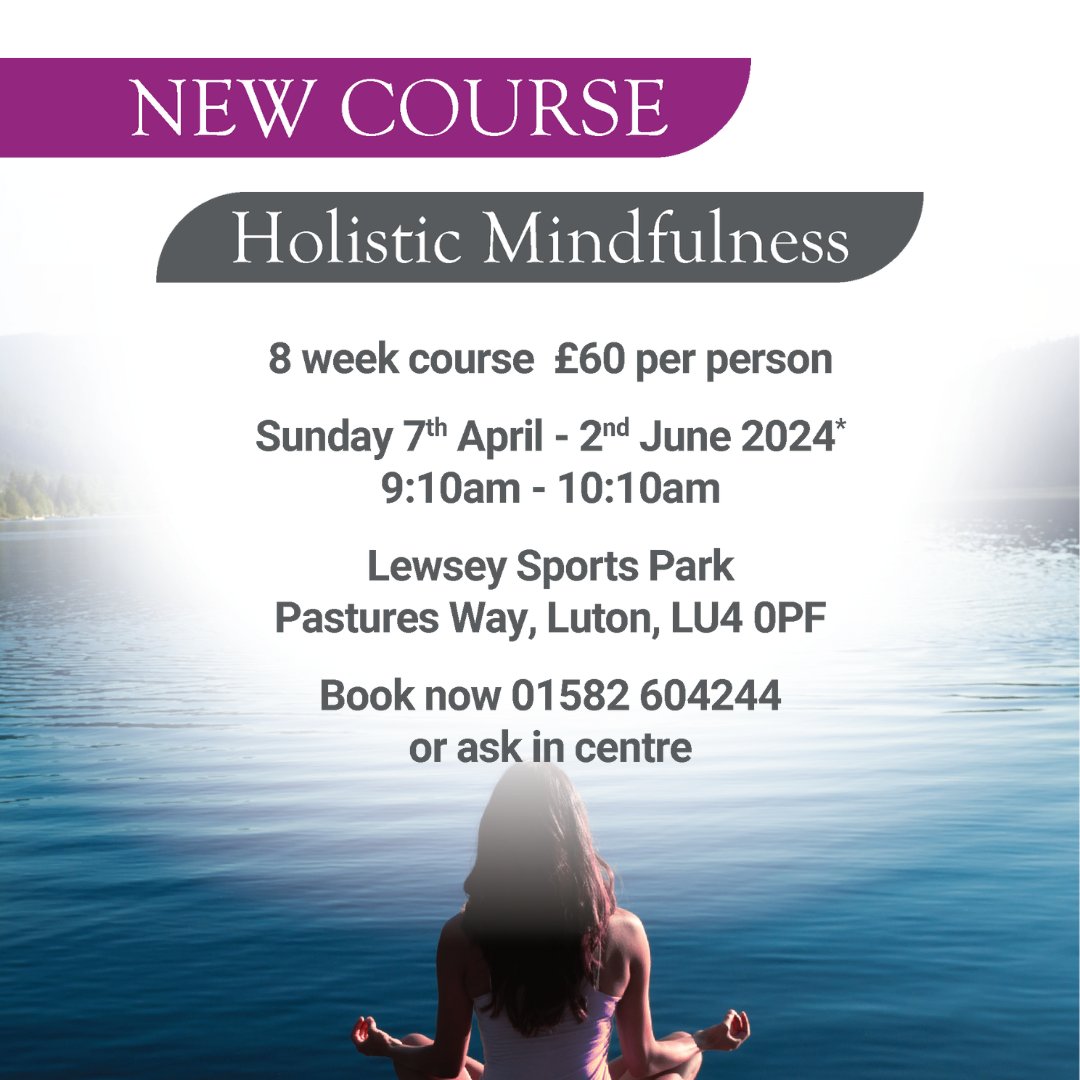 Empower yourself to manage the summer stress more effectively by joining our Mindfulness course, beginning this month. Join qualified instructors for weekly sessions from now until the start of summer, and be ready to handle everything thrown at you. activeluton.co.uk/mindfulness
