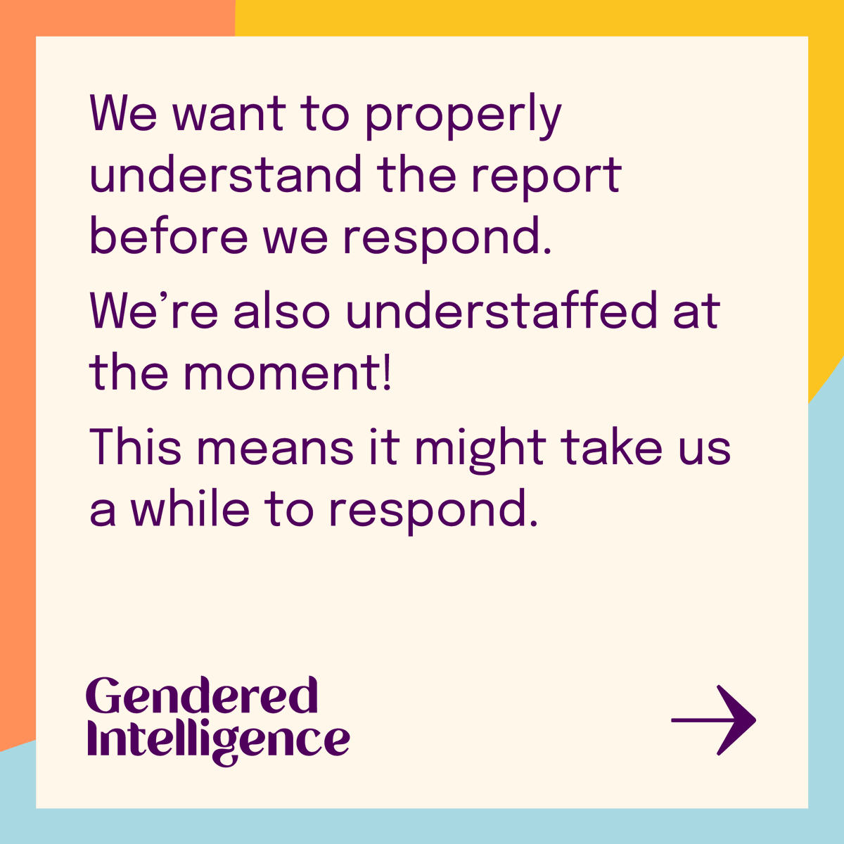 Gendered Intelligence tweet media