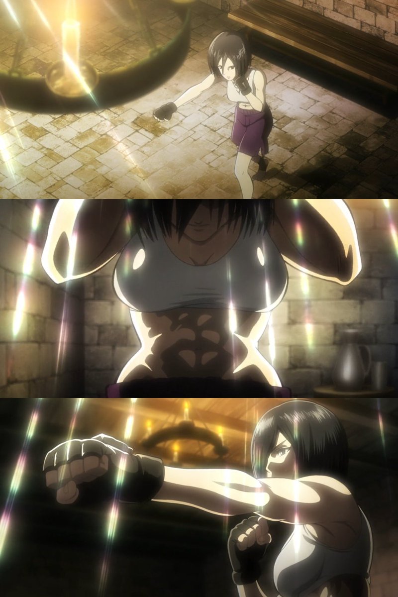 10 Years Ago Mikasa Working Out