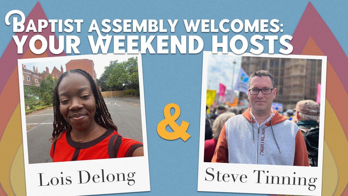 #BaptistAssembly would like to welcome you to our TWO amazing hosts. Lois Delong, leader of the Student & Young Adults ministry at ALIVE church, & Steve Tinning, Baptists Together's Public Issues Enabler, working in partnership with @PublicIssues BOOK NOW! ow.ly/aCm750R97PG