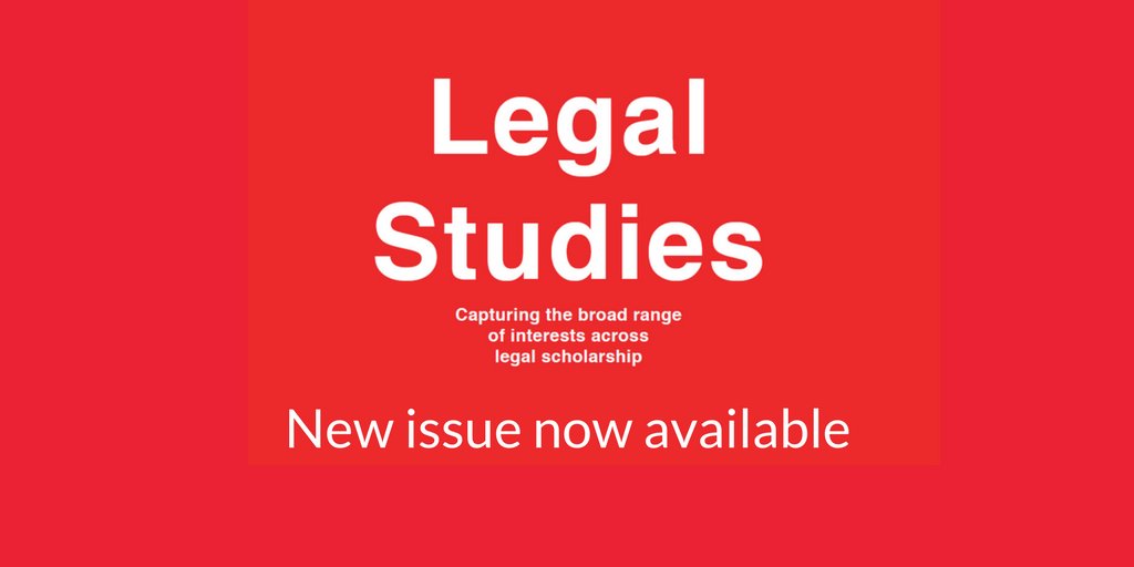 New issue of #LegalStudies now available 📚 cup.org/3KKHW9C @legalscholars