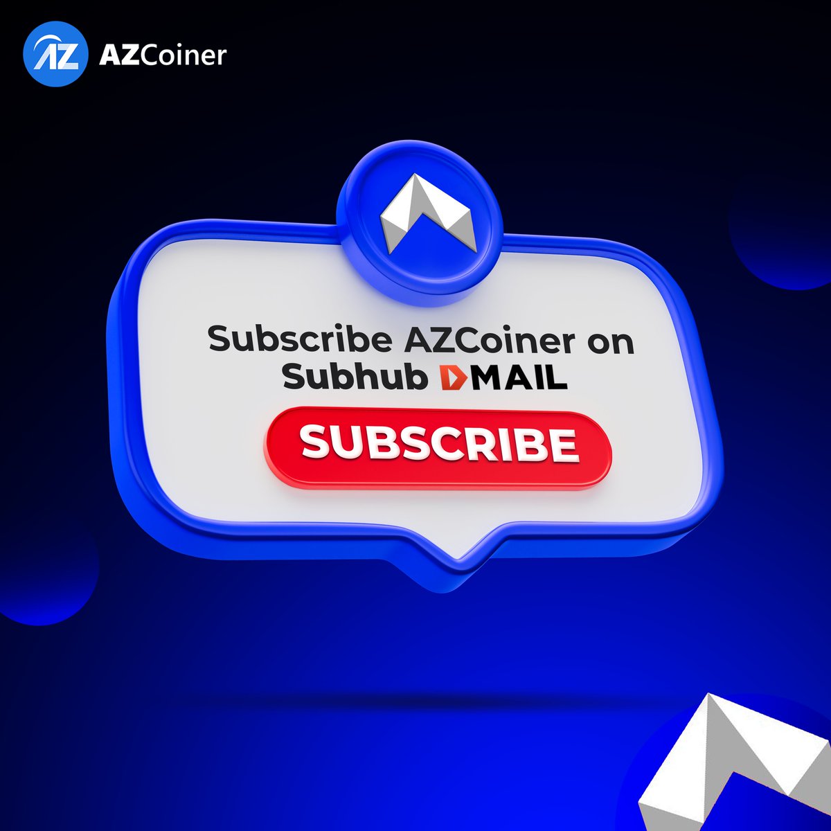 AZCoiner's tweet photo. 🤝𝐀𝐙𝐂𝐨𝐢𝐧𝐞𝐫 𝐗 𝐃𝐦𝐚𝐢𝐥: 𝐀 𝐍𝐞𝐰 𝐂𝐡𝐚𝐩𝐭𝐞𝐫 𝐁𝐞𝐠𝐢𝐧𝐬!🤝

AZCoiner has boarded the Subhub train along with Dmail 🛤️ 

Get the AZCoiner update directly to your wallet/DID on Dmail DApp in just two steps:  

1️⃣ 𝐒𝐮𝐛𝐬𝐜𝐫𝐢𝐛𝐞 𝐭𝐨 𝐭𝐡𝐞 𝐀𝐙𝐂𝐨𝐢𝐧𝐞𝐫 𝐒𝐮𝐛𝐇𝐮𝐛 𝐜𝐡𝐚𝐧𝐧𝐞𝐥: https://t.co/tKLJHWNzHw

2️⃣ 𝐂𝐨𝐧𝐧𝐞𝐜𝐭 𝐲𝐨𝐮𝐫 𝐰𝐚𝐥𝐥𝐞𝐭 𝐭𝐨 𝐭𝐡𝐞 𝐃𝐦𝐚𝐢𝐥 𝐃𝐀𝐩𝐩

🔍 Dive deeper here: https://t.co/qnO9VXD4Op

P.S.: Don't miss out on the DMAIL airdrop season 2 event! 🎁

#AZCoiner $AZC @Dmailofficial @Dmail_Community