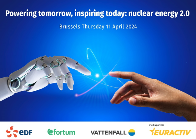 📢 Soon it's time📢 Just 3⃣ days to go until we gather at @Sparks to explore the future of nuclear energy, for the climate, for the young generations. Join us 📅 Date: 𝐀𝐩𝐫𝐢𝐥 𝟏𝟏, 𝟐𝟎𝟐𝟒 #Nuclear4future 👉 bit.ly/3IF0A28