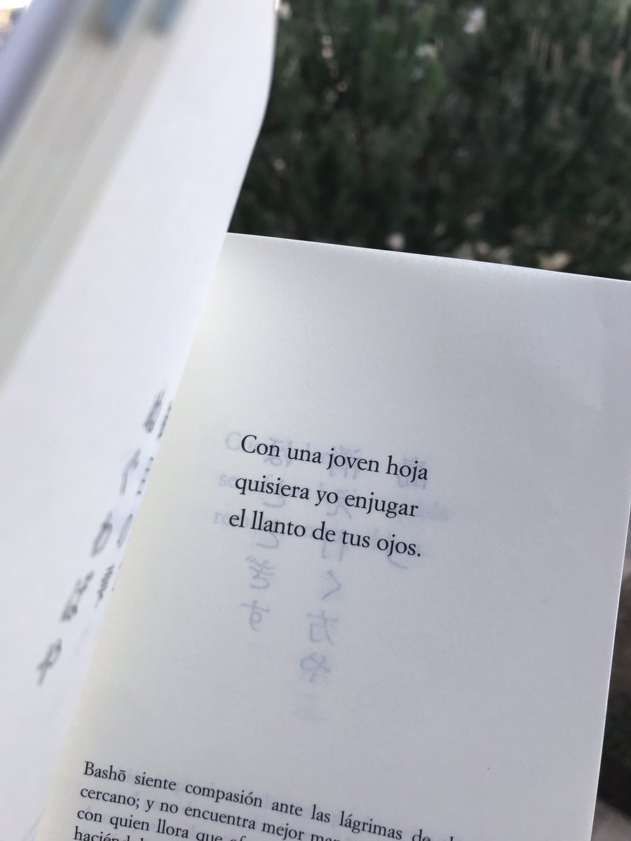 Un haiku hermosísimo de Matsuo Bashō.