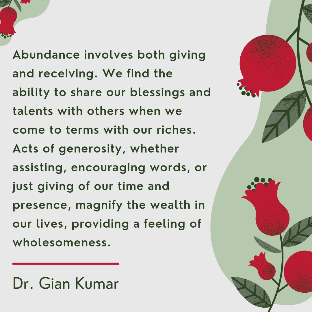 Abundance ✨❤️ . . . . . . . #Giankumarquotes #giankumar #abundance #giving #spirtualawakening #SpiritualJourney #wholesomeness #givingwithgrace