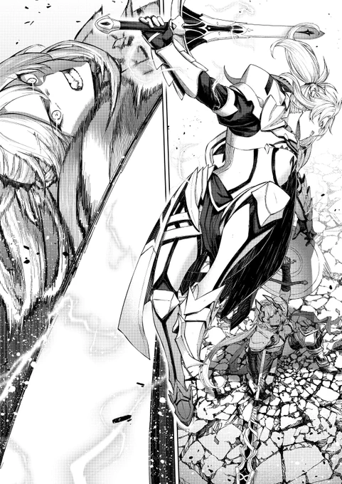 「Fate/Grand Order 豪華剣爛 霧月作品集」が好評発売中です!
先日新作が発表された「FGOコミックアラカルトPlus SP対決編」のコンセプトを踏襲して描き下ろした完全新作「カイニスvsモードレッド」も収録
今回モーさんの活躍を一部を初公開!

対決編のお供にチェック宜しくお願いします～
#FGO 