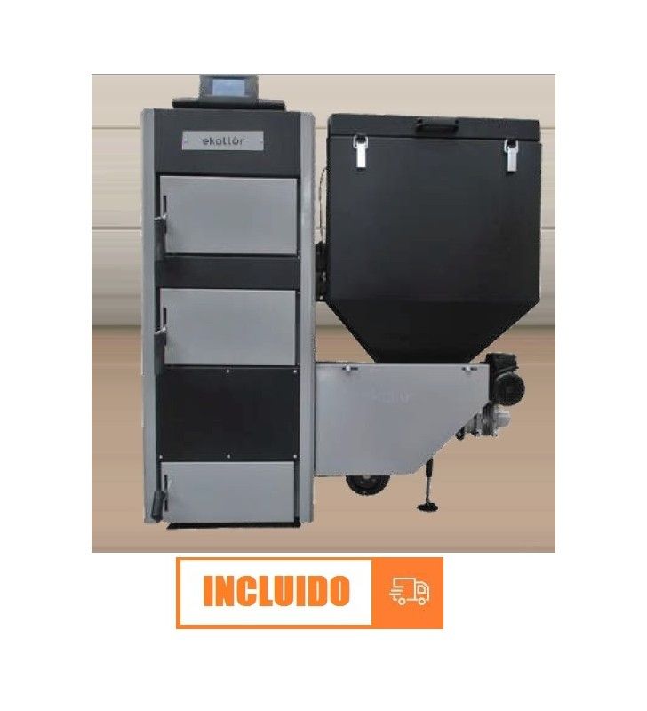 #Caldera policombustible para funcionamiento con leña, pellets, aceituna o cascara de almendra. buff.ly/3iBbOFI