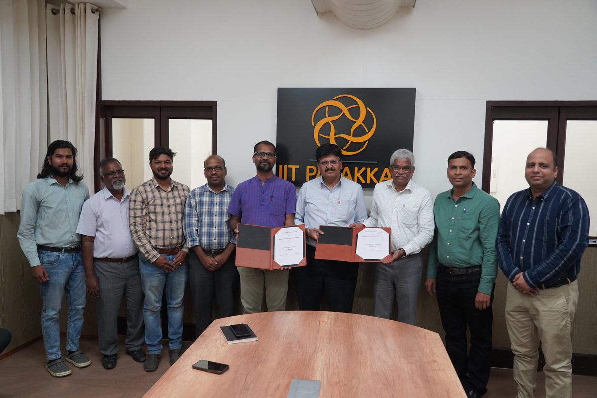 IIT Palakkad and CRI Pumps signed an MoU to enhance student engagement through internships and placement activities. Dr. Deepak Rajendraprasad, Dean (Student Affairs), and Mr. Mohanraj, Vice President (R&D), sealed this partnership. This sets the stage for future R&D projects.