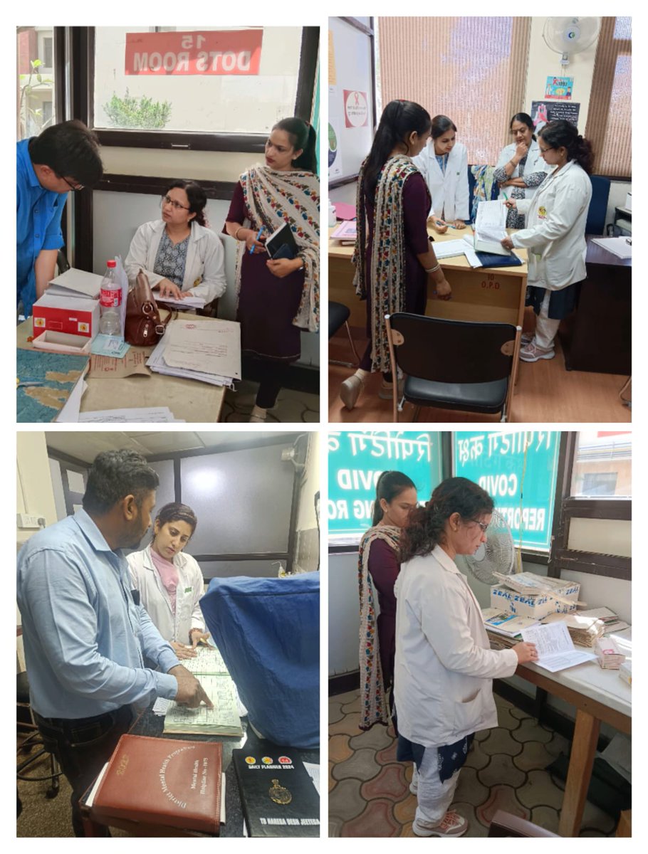 On dated 6th April DTO,DPC and STLS visit TU Ambala Cantt and discussed pending indicators with MOTC, STS, TBHV and LT and also visited DMC and ICTC lab. Following instructions given by DTO #TBMuktBharat #EndTB #TBHaregaDeshJeetega #NikshayMitra #Tuberculosis @TbDivision